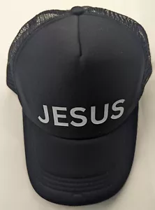 CHRISTIAN BLACK CAP JESUS HAT EB00501 BIN 013 - Picture 1 of 4
