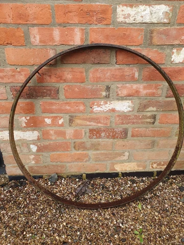 Wrought Iron Cart Wheel Rim ceiling light Flower Garland Cover
