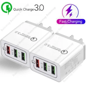 30W Fast Quick Charge QC 3.0 USB Wall Charger Adapter US Plug For iPhone/Samsung - Picture 1 of 9