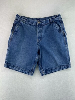 Pantalones cortos de mezclilla de carpintero lavado medio talla 38 Basic Edition para hombre Foto 1 de 4