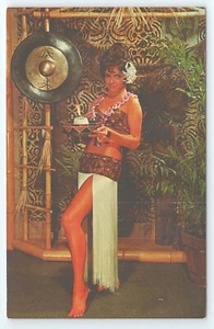 Cartolina Kahiki Polynesian Supper Club Columbus Ohio Kulua Mystery Girl Tiki - Foto 1 di 2