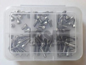 60 tlg Schraubenbox M3,5 Edelstahlschrauben A2 DIN 912 - Schraubensortiment - Bild 1 von 1