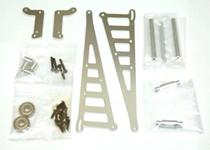 STRC SILVER STC71071S ALUMINUM adjustable Wheelie Bar Kit Team Associated DR10 - Picture 1 of 1