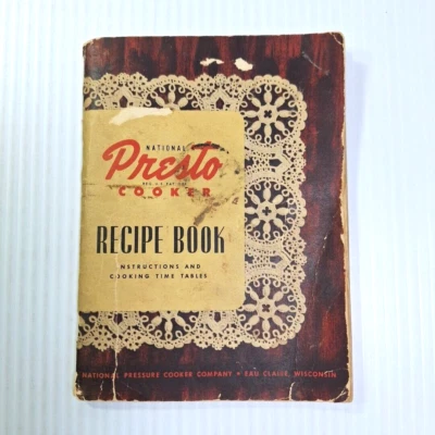 New Presto Cooker Recipe Book 1946 MCM Cooking Dishes With Pressure Cooker - Image 1 of 4