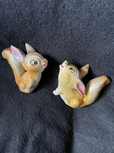 Vintage Porzellan Rot Eichhörnchen Figuren. Made in Japan. 2er Set. - Bild 1 von 5