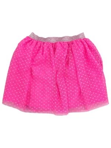 Girls Pink Tulle Tutu Hearts Sparkle Valentines Day V-Day Skirt L (10/12) - Picture 1 of 1