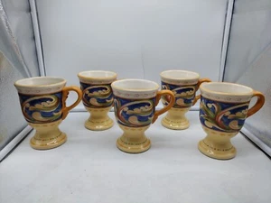 Pfaltzgraff “Villa della Luna” 2004 Jana Kolpen and Mary Tiegreen Set of -5 Mugs - Picture 1 of 12
