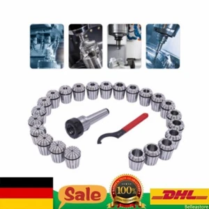 23tlg ER40 Spannzangensatz MK4 Spannzangenset mit M16 Spannzangenfutter Ø 4-26mm - Bild 1 von 13