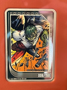 2023 DC Comics Mint NZ BEAST BOY # 008/150 Trading Coin .999 Silver Bar Uncommon - Picture 1 of 3