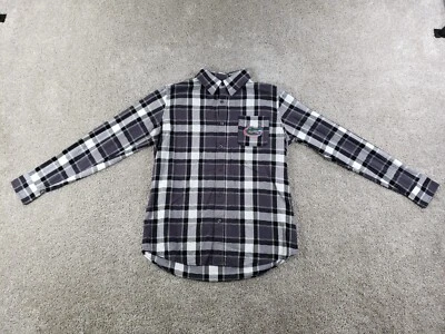 Colosseum Mens Long Sleeve Button Up Shirt Medium Black Plaid Florda Gators - Image 1 of 4