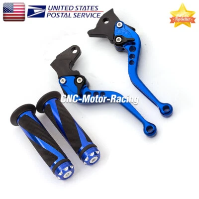 For Yamaha XT350 1985-1995 XT600 1984-1986 Brake Clutch Levers & Grips Short USA - Image 1 of 4