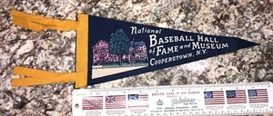 BANDERÍN DE FIELTRO DE FIELTRO DE BÉISBOL NACIONAL DE COLECCIÓN AÑOS 60 MLB - Imagen 1 de 7