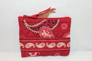 Vintage 1990's Vera Bradley Multicolor Paisley Print Zippered Coin Purse - Picture 1 of 4