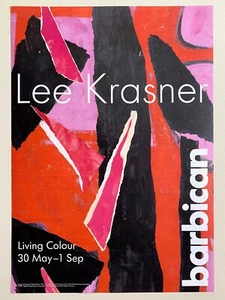 LEE KRASNER FOUNDATION ABSTRACT EXPRESSIONIST EXHBTN POSTER "DESERT MOON" 1955 - Picture 1 of 8