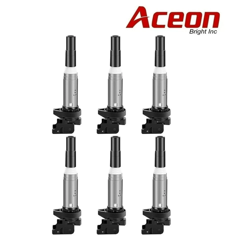6 x Updated Ignition Coils with Spark Plug Connectors ACEON OEM for BMW - Image 1 of 4