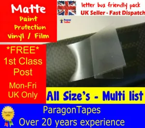 Clear MATTE Bike Frame Paint Protection Film Helicopter Tape Vinyl Kit 1st Class - Picture 1 of 18