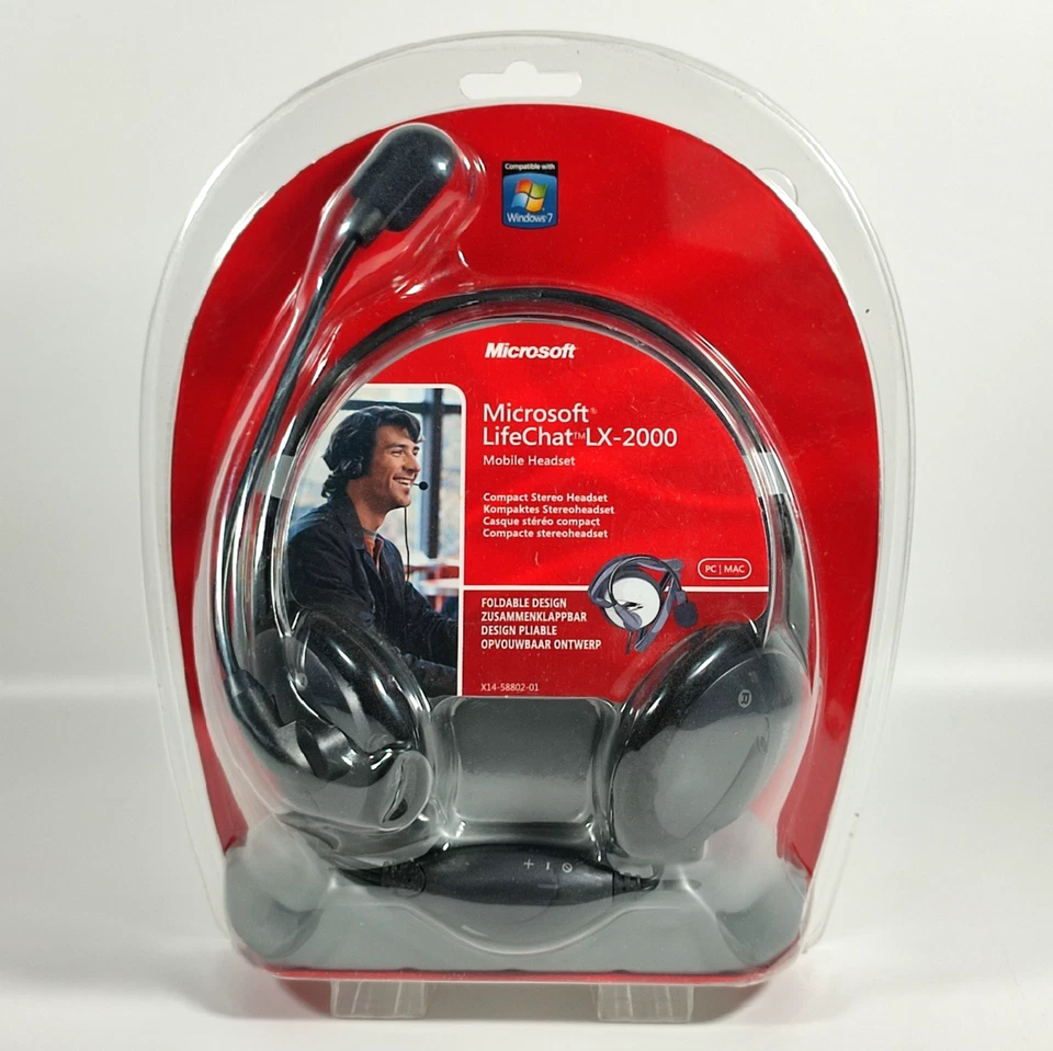 Microsoft LifeChat LX-2000 Mobile Headset New - Image 1 of 4