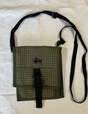 90-х STUSSY путешествий мешок наплечная сумка винтажный Streetwear коллекционный подлинный - Изображение 1 из 4