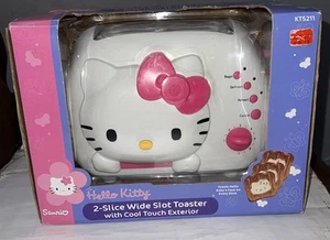 Hello Kitty Sanrio 2-Slice Wide Slot Toaster KT5211 Cool Touch Vintage - Picture 1 of 4