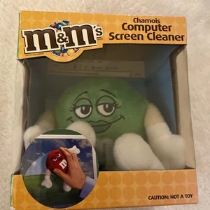 M&M's Chamois Computer Screen Cleaner Green Collectible VTG NIB NOS - Afbeelding 1 van 7