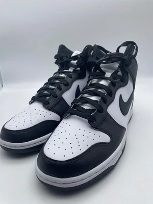 Size 10.5 - Nike Dunk High Black White Deadstock new - Image 1 of 4