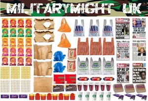 1 32 / 1 35 SCALE SHEET BRITISH RUBBISH LITTER  MODERN APOCALYPTIC STREET SCENE - Picture 1 of 1