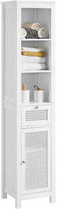 SoBuy liquidación armario alto de baño con rejilla estantería de baño BZR36-W - Imagen 1 de 5