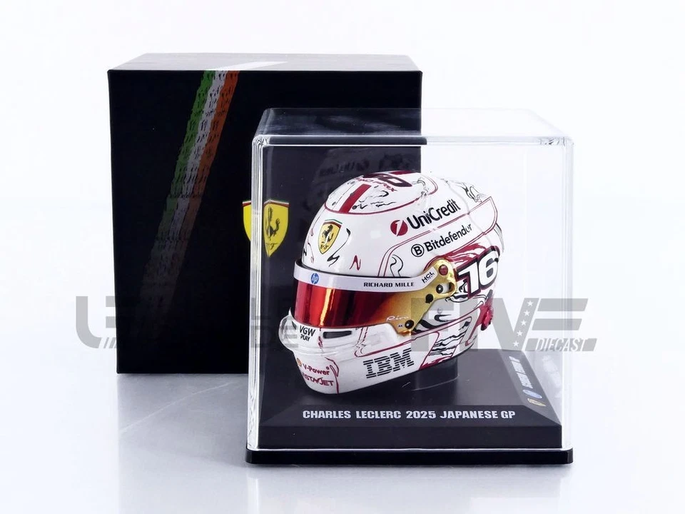LOOKSMART 1/5 - CASQUE CHARLES LECLERC - JAPAN GP 2025 LSHEL012