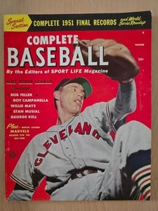 1951 Complete Baseball Magazine - Winter Issue - Bob Feller Cover E - Picture 1 of 3