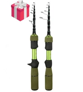 Cañas de pescar telescópicas de fibra de carbono caña de alta sensibilidad fundición giratoria rápida - Imagen 1 de 31