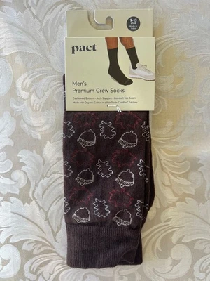 Men’s Premium Crew Socks  78% Organic Cotton;20%Nylon 9-13 size made in India - Image 1 of 4