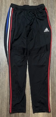 Adidas Tiro Track Pants Men’s M Black Three Stripe Red White Blue Athleisure - Image 1 of 4