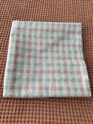 Plaid Pine Tree Purple Blue Fabric 2.3 Yards 44”X86” - Image 1 of 4