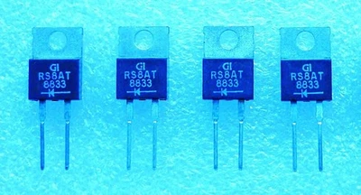 RS8AT=NS8AT # 4-Stück # Si-Schnelle-Gleichrichter-Diode von GI - Bild 1 von 4