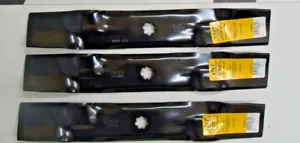 3 USA blades will fit John Deere 48" DECKS E140 E150 E160 E170 GX21786 MULCHING - Picture 1 of 2