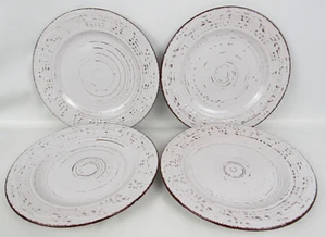 Pfaltzgraff ~ Trellis White ~ Set Of (4) Four 8" Salad Plates NEW - Picture 1 of 9