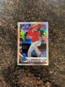 2019 DONRUSS OPTIC CARTER KIEBOOM ROOKIE SILVER PRIZM #92 NATIONALS RC - Picture 1 of 2