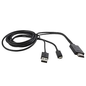 Samsung  USB MHL To HDMI TV/ Phone Adapter Cable 6.5 FT Black 76BMHL - Picture 1 of 5