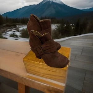 American Eagle Woman's 4” faux leather booties size 7.5 brown - Picture 1 of 7