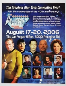 2006 Star Trek Las Vegas Hiton Greatest Star Trek Convention Ever Promo Card /AD - Picture 1 of 2