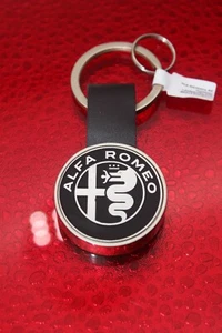 Alfa Romeo Keychain New OEM Metal Emblem Patch Badge Key Ring - Picture 1 of 6
