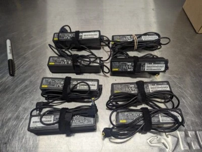 8x adaptador CA Fujitsu 65Watt 5x adp-65md b e 3x a13-065n3a cabos de alimentação - Imagem 1 de 4