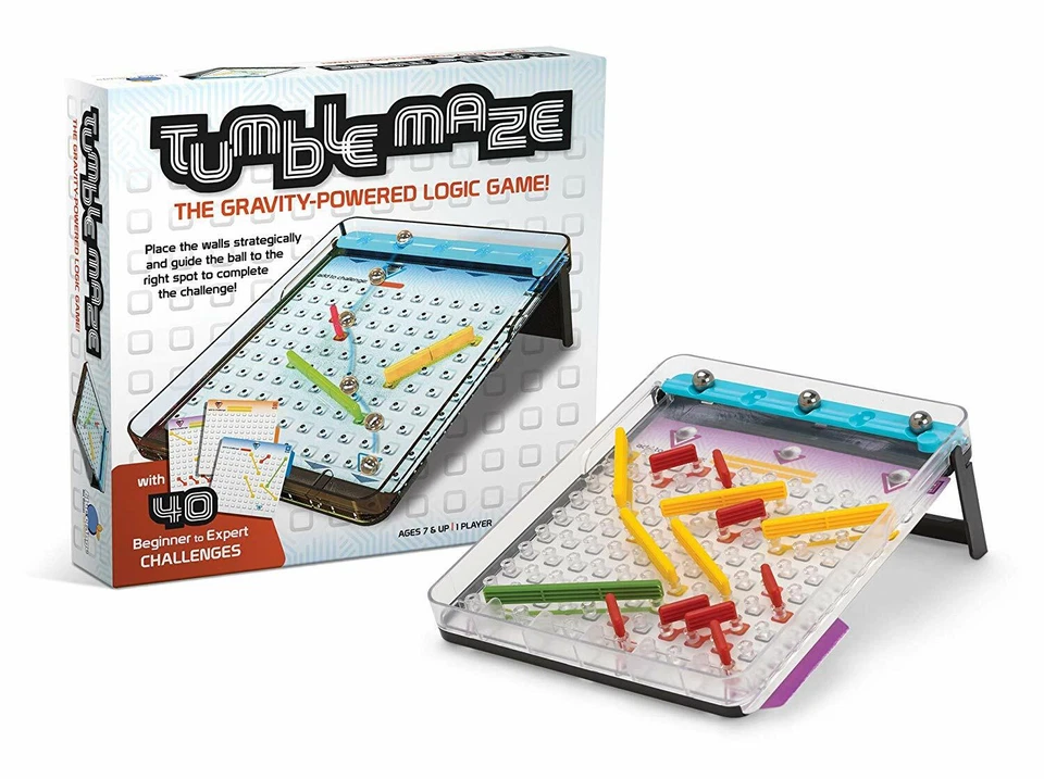 Tumblemaze Board 1 Player Logic Game Blue Orange Games Bog07500 Tumble Maze Solo