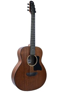 36" Haze Arch-Back All-Mahogany Traveller Acoustic Guitar+Free Gig Bag HSTML36" - Picture 1 of 10