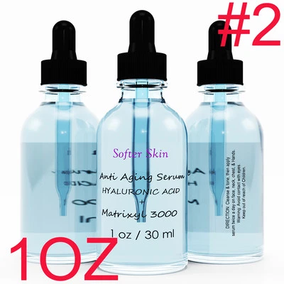 #2 1 oz Matrixyl 3000 with Pure HYALURONIC ACID SERUM Anti-Aging Peptide Facial - Image 1 of 2