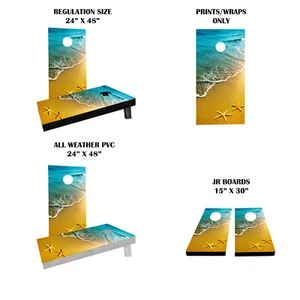 Seestern Strand Thema Custom Cornhole Boards Variationen - Bild 1 von 3