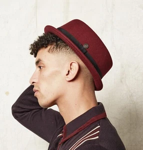 Dasmarca JACK wool felt short brim MOD rude-boy style skimpy brim porkpie hat - Picture 1 of 72