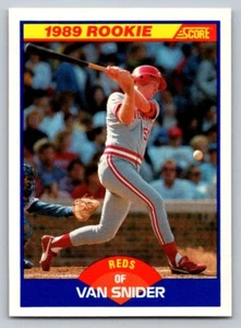 1989 Score #640 Van Snider Cincinnati Reds - Picture 1 of 2