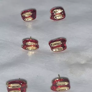 Wizard of Oz Ruby Slippers Earrings 24k GP New From Wizard Of Oz Museum 1 Set - Picture 1 of 6