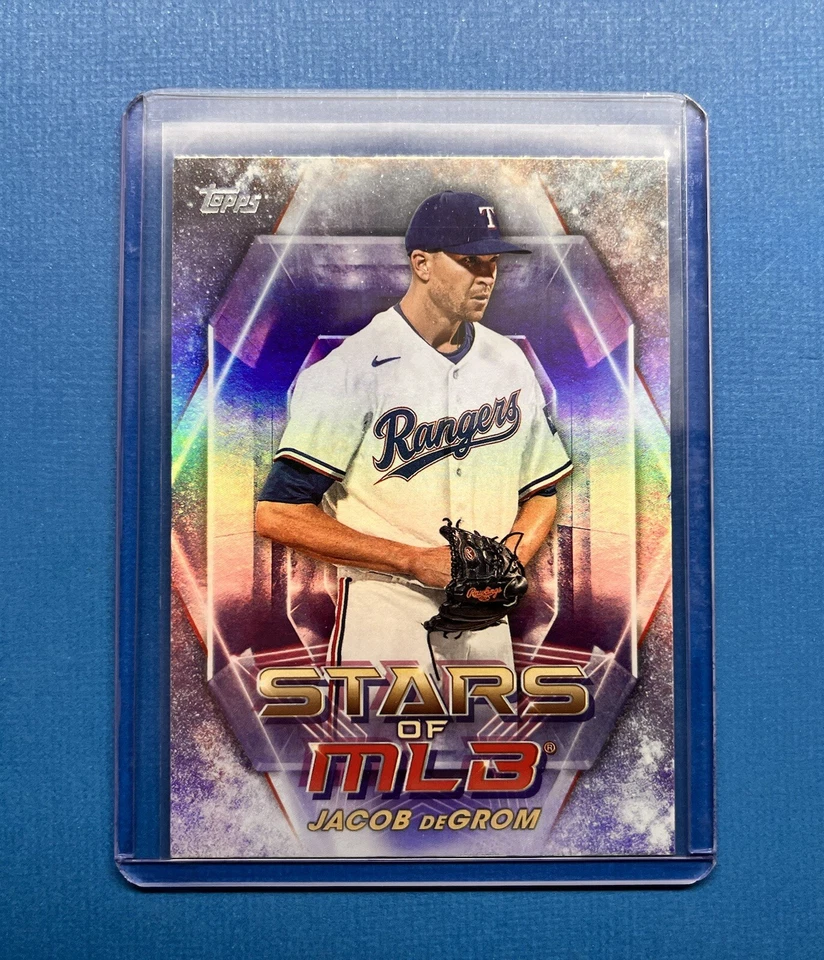2023 Topps Series 2 Stars of MLB Jacob deGrom #SMLB-49 Texas Rangers - Image 1 of 4
